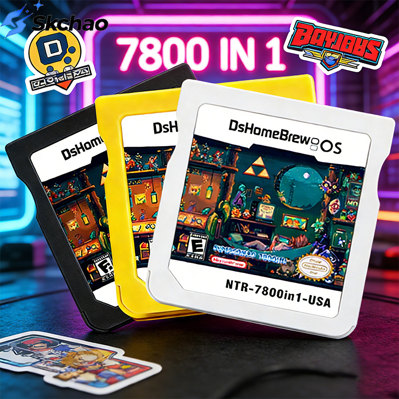 Gaming Console Mario - Carte de jeu R4 3DS 7800-en-1
