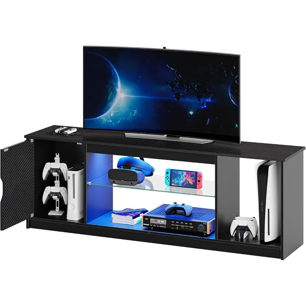 Gaming Console Room - Centre de divertissement LED Bestier pour