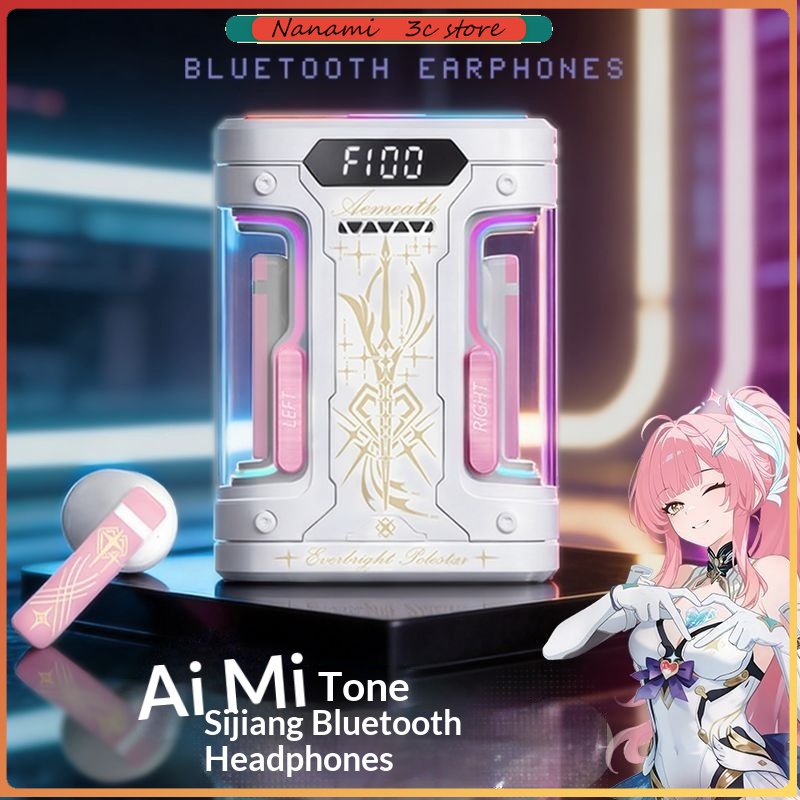 Headset Gaming Console - Écouteurs Bluetooth Anime Elysia TWS, semi
