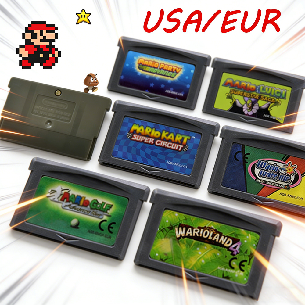 Gaming Console Mario - Cartouche de jeu GBA, série de