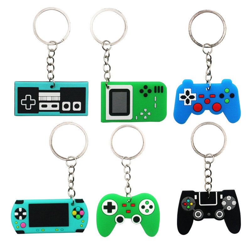 Gaming Console Keychain - Porte-clés en PVC, 6/12 pièces, manette