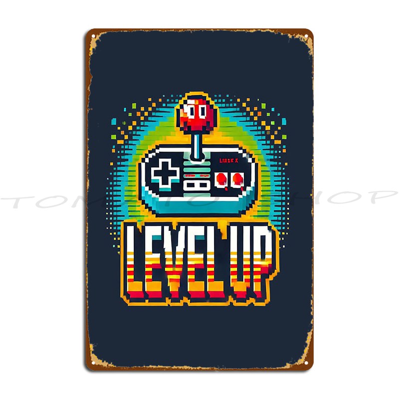 Plaque en métal vintage sur le - Gaming Console Room avis et prix