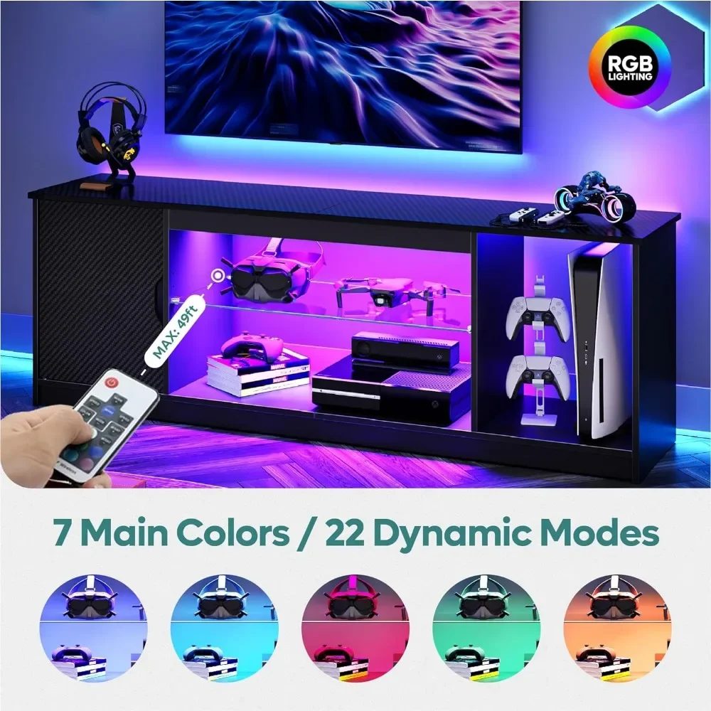 Centre de divertissement LED B - Gaming Console Room avis et prix