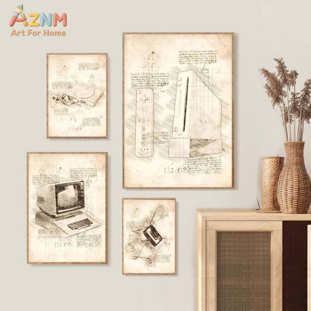 Affiches murales sur toile AZN - Gaming Console Room avis et prix