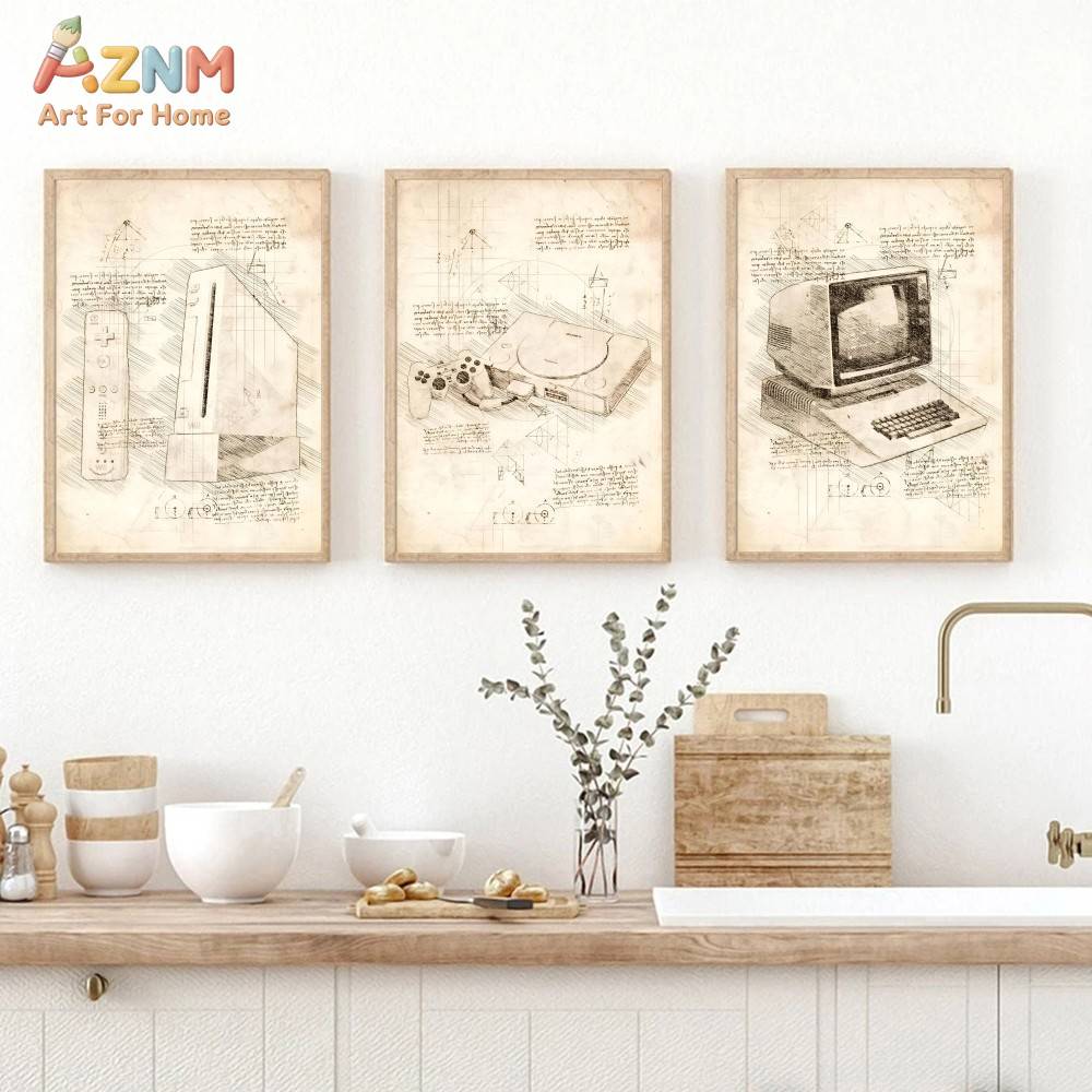 Affiches murales sur toile AZN - Gaming Console Room avis et prix