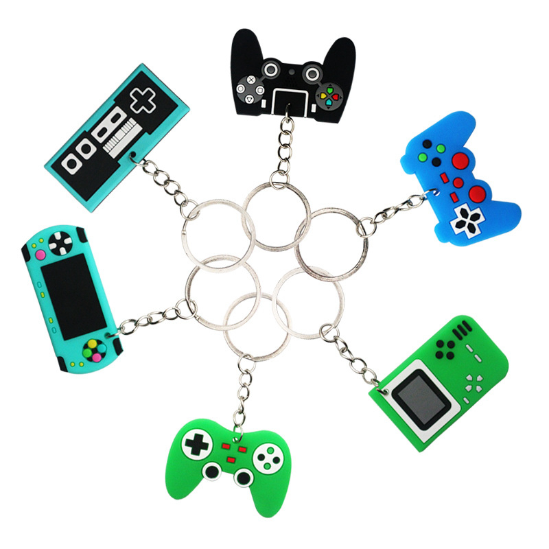 Porte-clés en PVC, 6/12 pièces - Gaming Console Keychain avis et prix